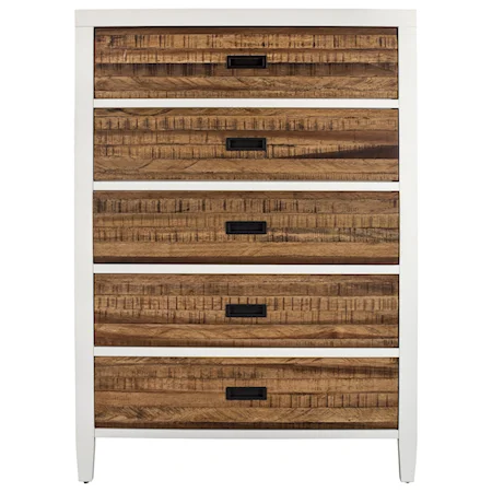 5-Drawer Chest with Felt-Lined Top Drawer